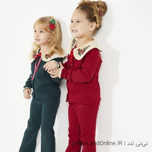 بلوز شلوار گلدوزی بی بی یقه زارا ترک کد 566134