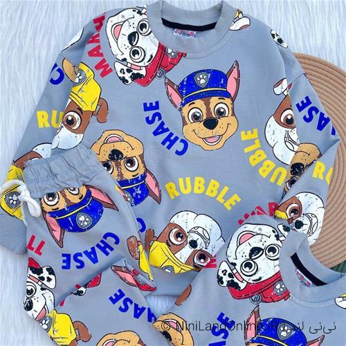 بلوز شلوار دورس پسرانه پاپاترول کد 5011