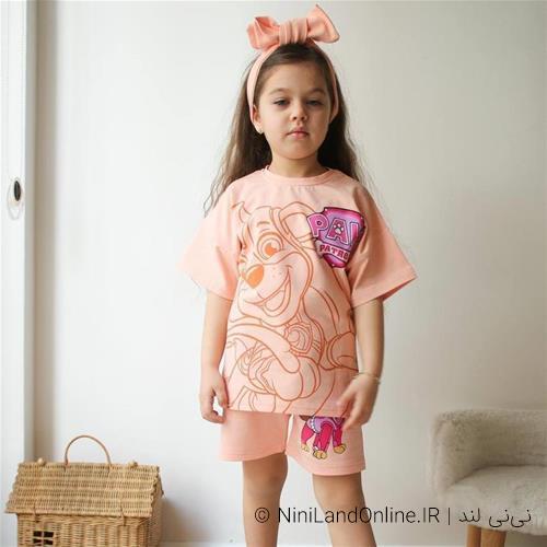 تیشرت شلوارک تابستانه طرح سگ های نگهبان کد 5962