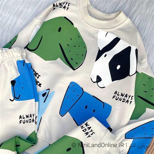 بلوز شلوار سه نخ زارا کد 22222