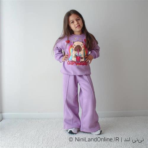 ست دوتیکه کرکدار دورس شلوار capybara ترک کد 1851411