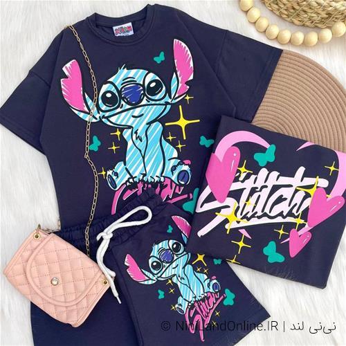 تیشرت شلوارک دخترانه ترک کد 5813