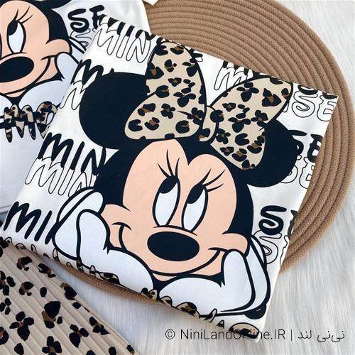 دو تیکه تیشرت شلوار میکیموس پلنگی کد 5930