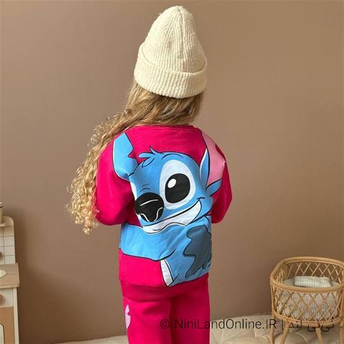 بلوز شلوار دخترانه طرح استیج کرکدار ترک کد 54523