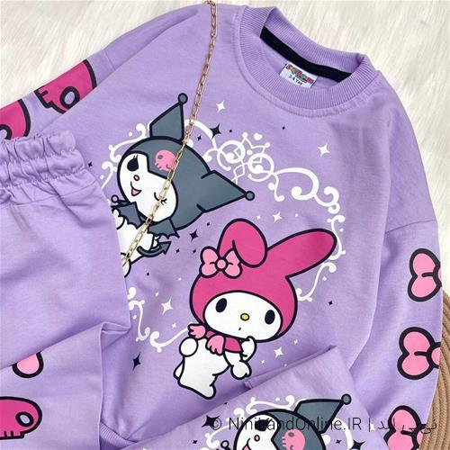 ست دو تیکه دخترانه طرح کرومی کد5680