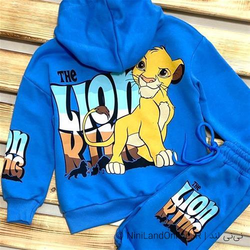 ست هودی شلوار جذاب پسرانه طرح شیرشاه زارا 3 تا 8 سال کد 6959