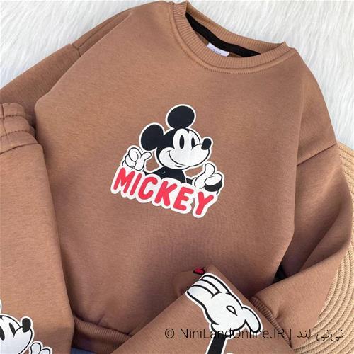 ست دو تیکه کرکدار پسرانه طرح میکی موس کد2693