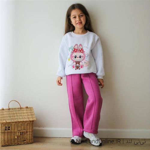 دو تیکه کرکدار دخترانه طرح لبوبو ترک کد 20301