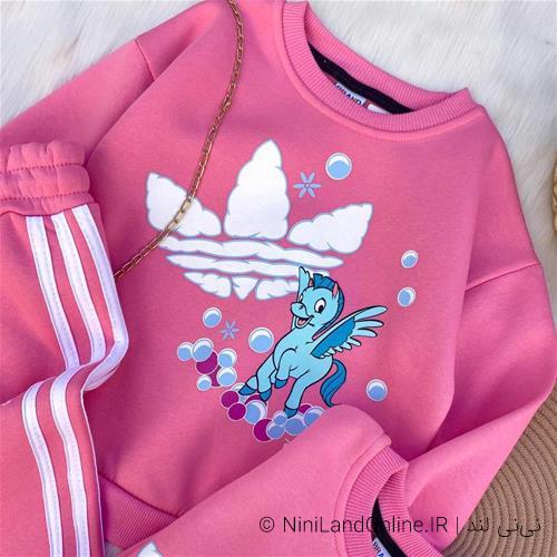 ست دو تیکه دخترانه طرح تکشاخ ترک زارا کد 5604