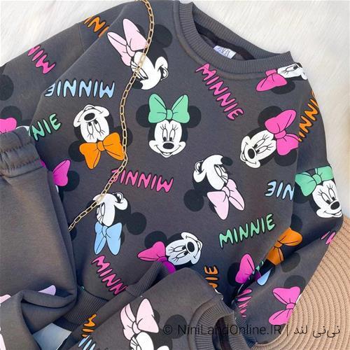 ست بلوز شلوار طرح میکی موس ترک کد 5616