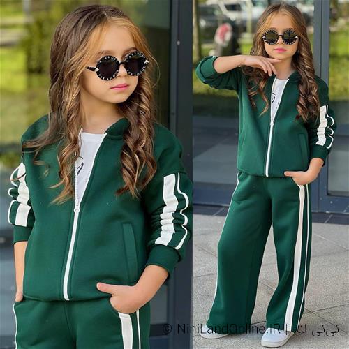 ست سه تیکه سویشرت شلوار کرکدار ترک5-14سال کد 18596