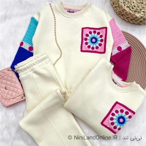 ست قلاب بافی ترک تو کرکی کد 513