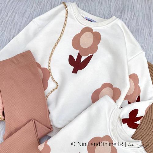 ست بلوز شلوار طرح گل کد 482