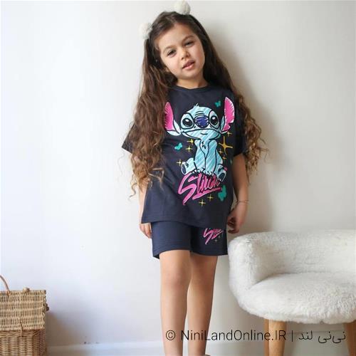 تیشرت شلوارک دخترانه ترک کد 5813