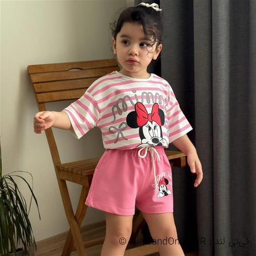 دو تیکه تیشرت شلوارک میکی موس ترک کد 000231