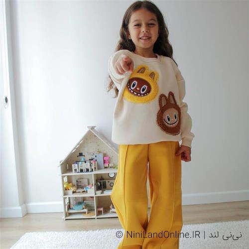 دو تیکه بلوز شلوار تو کرکی لبوبو ترک کد 88220