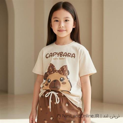دو تیکه تابستانه دخترانه capybara ترک کد 007887