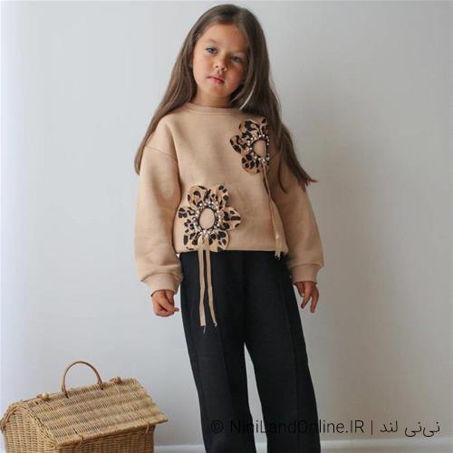 دوتیکه کرکدار گل پلنگی ترک کد 1199