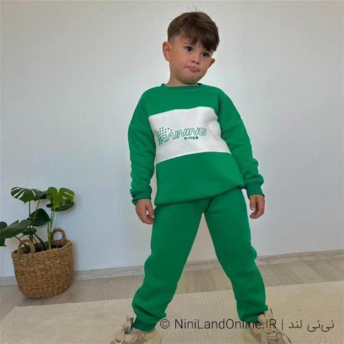 بلوز شلوار پسرانه اسلش طرح اسپورت دورس توکرکی ترک کد 55550