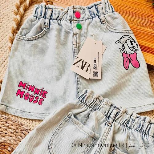 دامن جین میکیموس زارا کد 2848