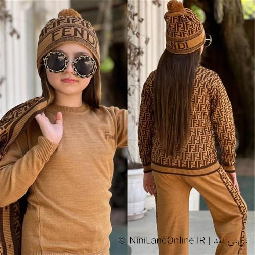 ست 4 تیکه بافت فندی ترک کد 5574213