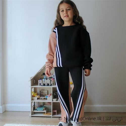 ست دوتیکه کرکدار خط دار ترک کد 1859400