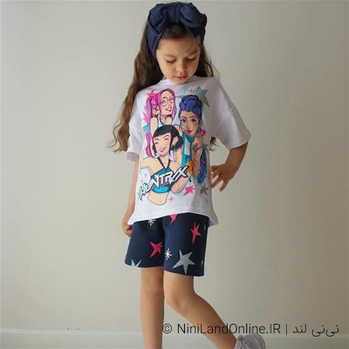 دو تیکه تیشرت شلوارک huntrx ترک کد 0007745