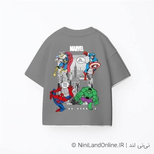 تیشرت تابستانه ترک طرح مارول کد 0000852