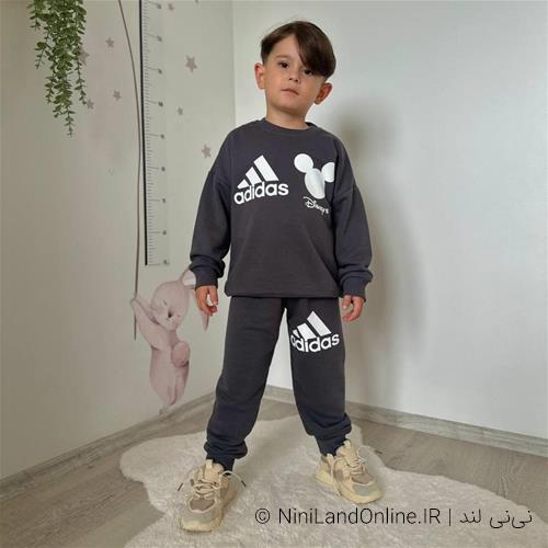 بلوز شلوار اسلش طرح ادیداس میکیموس ترک کد 1144