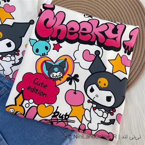 دو تیکه کرومی با شلوارک جین ترک کد5807