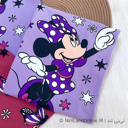 ست دو تیکه تیشرت شلوارک تابستانه طرح میکی موس کد 6060