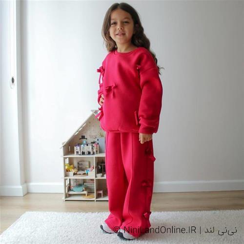 دو تیکه دورس تو کرکی دخترانه پاپیونی ترک کد 88550