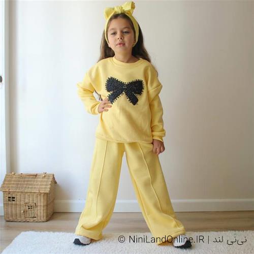 دوتیکه لیمویی پاپیون مرواریدی ترک کد 186768