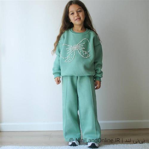 دو تیکه دورس توکرکی طرح پاپیونی مرواریدی ترک کد 88770