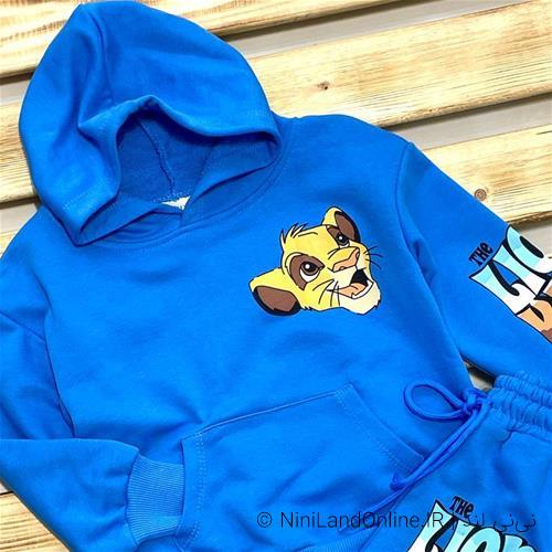 ست هودی شلوار جذاب پسرانه طرح شیرشاه زارا 3 تا 8 سال کد 6959