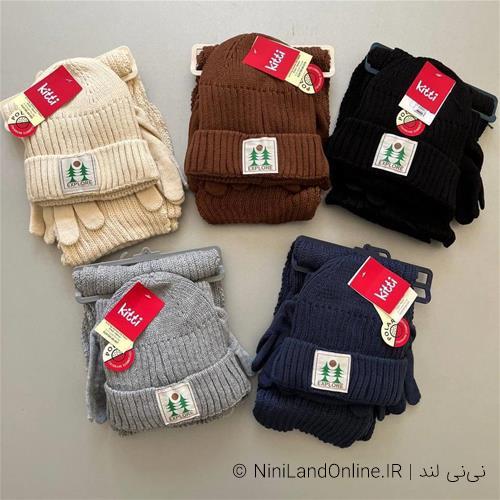 ست شال و کلاه لاینردار کیتی 2418008008