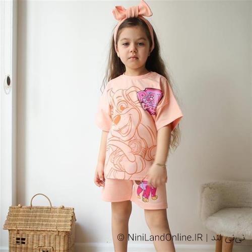 تیشرت شلوارک تابستانه طرح سگ های نگهبان کد 5962