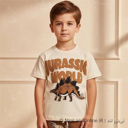 دو تیکه پسرانه طرح دایناسور ترک کد 03521469