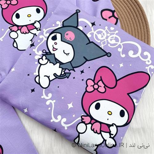 ست دو تیکه دخترانه طرح کرومی کد5680