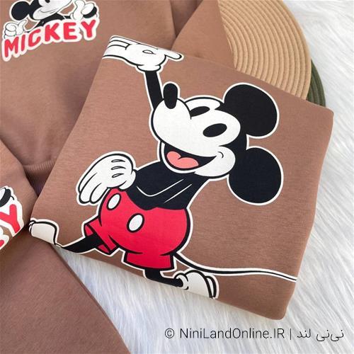 ست دو تیکه کرکدار پسرانه طرح میکی موس کد2693